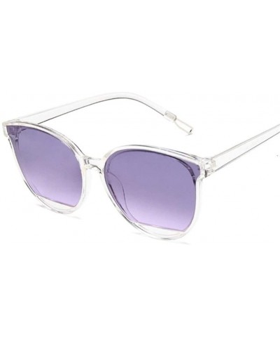 Classic Sunglasses Vintage Plastic Glasses - Trans Purple - CU199EHUS22 $14.67 Cat Eye
