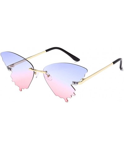 Women Polarized Sunglasses Summer Butterfly Gradient Shape Frame Fashion Vintage Retro Sunglasses - C - CP190OXAIGA $12.16 Ov...