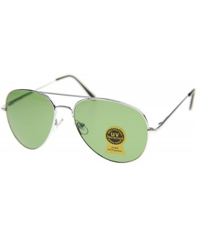 Light Weight Retro Fashion Aviator Sunglasses Model NG8009 - Silver - CN184NXNO5Z $5.74 Aviator