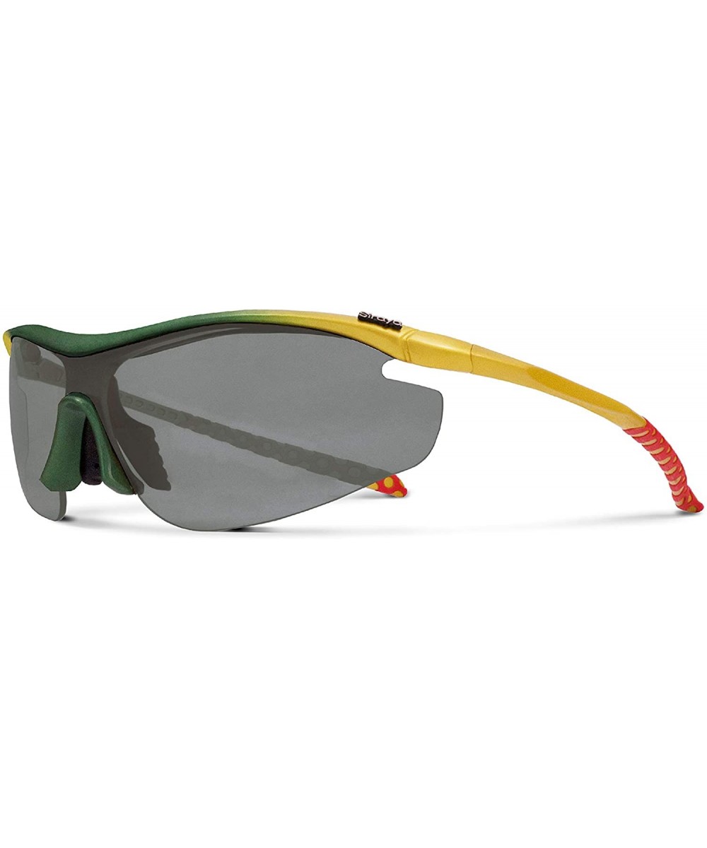 Zeta Yellow Fishing Sunglasses with ZEISS P7020 Gray Tri-flection Lenses - CH18KMOC4OD $10.69 Sport