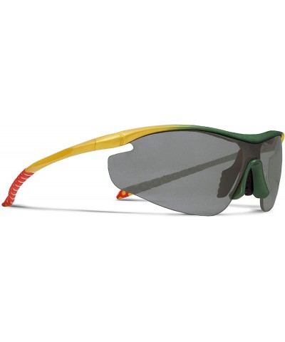 Zeta Yellow Fishing Sunglasses with ZEISS P7020 Gray Tri-flection Lenses - CH18KMOC4OD $10.69 Sport