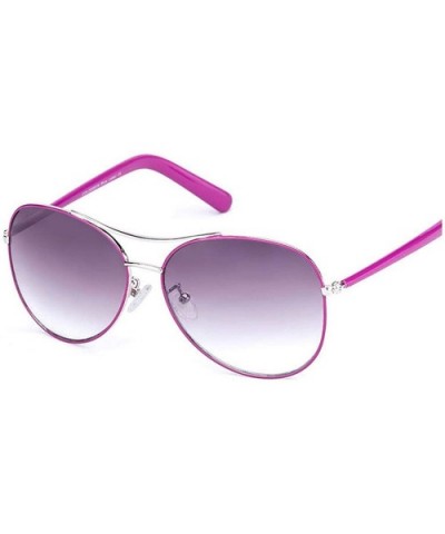 Luxury Vintage Sunglasses Women Glasses Ultralight Driving Pilot Polarized Men Gold Frame UV400 Eyewear - Purple - C4199CIOTN...