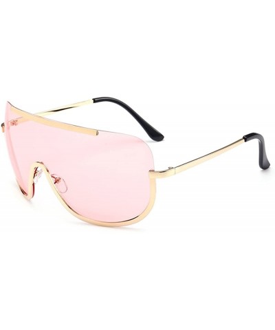 Sunglasses JOYFEEL Eyeglasses Oversized Protection - Pink - CB18Q0WCNYG $8.23 Goggle