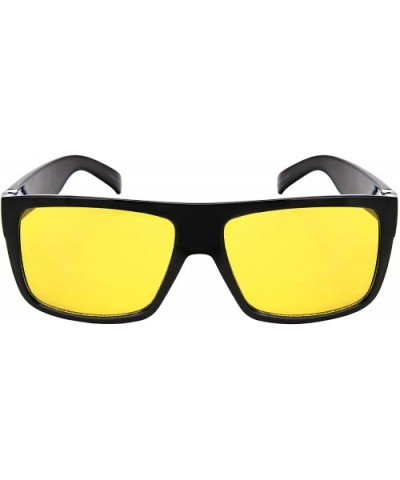 Square Frame Sunglasses with Night Driving 541075-ND - Black Frame/Night Driving - CA188520WOG $5.52 Wrap