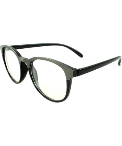 Tailored Retro Oval Fashion Sunglasses - Black - C611G3L60NX $7.46 Oval