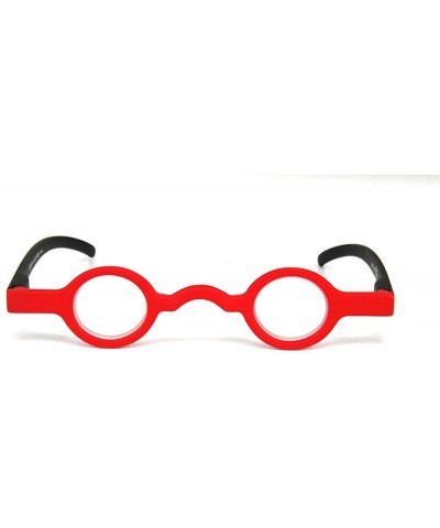Small Round Sunglasses Women Retro Brand Designer Punk Sun Glasses Vintage Goggles Red Shades - Red&clear - CO192SLX2M0 $11.9...