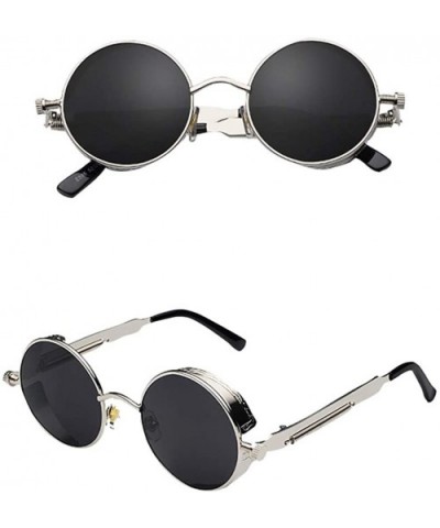 Men Women Round Square Vintage Mirrored Sunglasses Eyewear Outdoor Sports Glasse 2019 Fashion - B - CD18TK86S5I $8.46 Square
