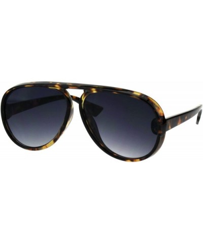 Vintage Retro Fashion Sunglasses Unisex Round Racer Aviator UV 400 - Tortoise (Smoke) - C818GAWK7CR $8.10 Round