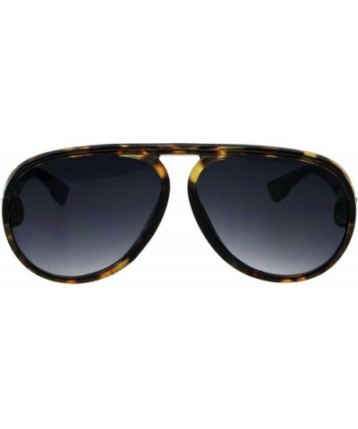 Vintage Retro Fashion Sunglasses Unisex Round Racer Aviator UV 400 - Tortoise (Smoke) - C818GAWK7CR $8.10 Round