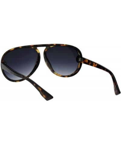 Vintage Retro Fashion Sunglasses Unisex Round Racer Aviator UV 400 - Tortoise (Smoke) - C818GAWK7CR $8.10 Round