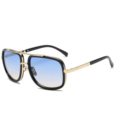 Women Men Fashion Quadrate Metal Frame Brand Classic Sun6132d - CL18RR2MCYW $8.03 Sport