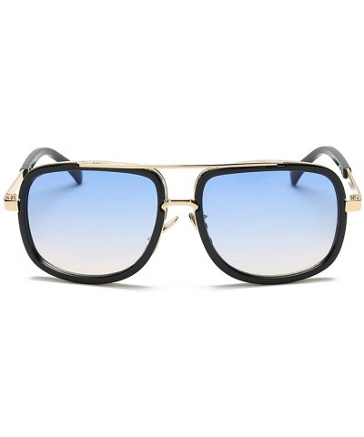 Women Men Fashion Quadrate Metal Frame Brand Classic Sun6132d - CL18RR2MCYW $8.03 Sport