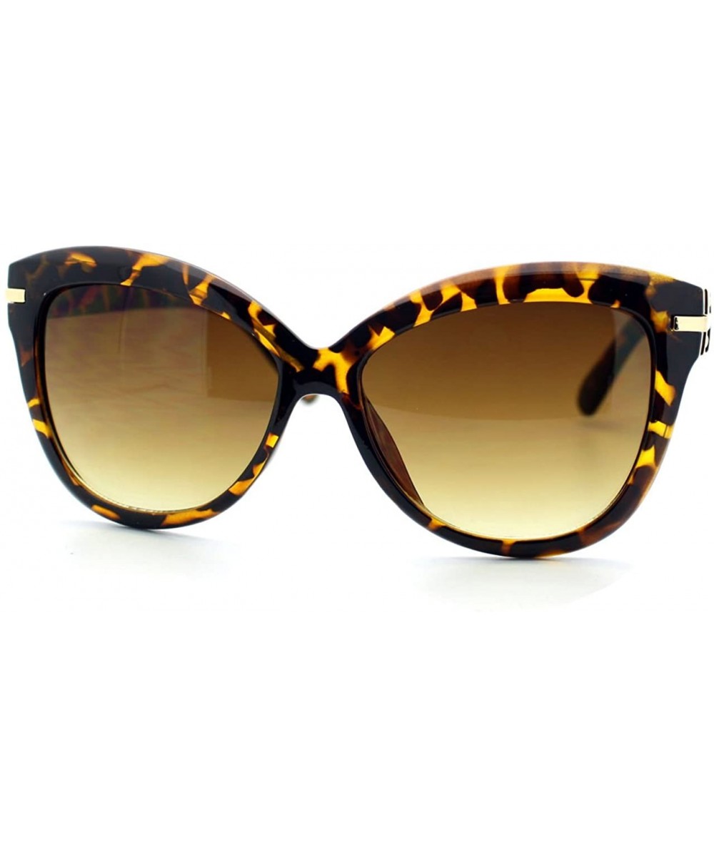 Women's Fashion Sunglasses Oversized Butterfly Cateye Frame - Tortoise - CO11XT178LN $5.24 Butterfly