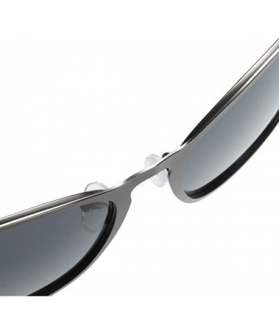 Unisex HD Polarized Sunglasses for Men Women Polarized Metal Mirror UV400 Lens Protection - B - CD197AZS455 $9.89 Wrap