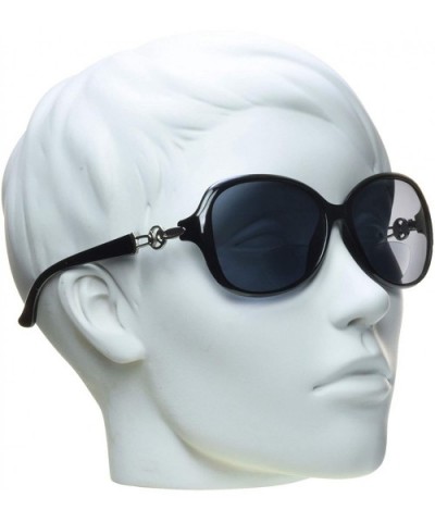 Bifocal Reading Sunglasses Sun Reader Women Sexy Oversized Frame - Black Silver - CX18D5X46MD $9.50 Square