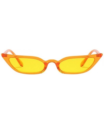 Sunglasses Vintage Protection Eyeglasses - Yellow - CT199SCA9C5 $3.57 Cat Eye