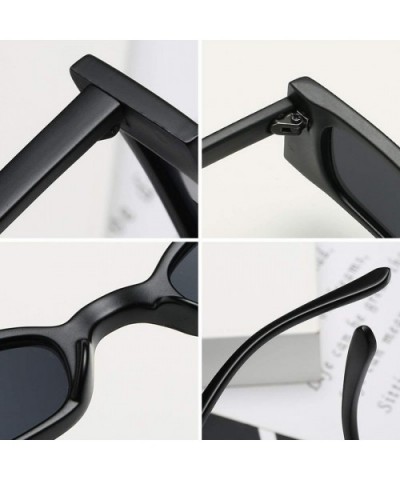 Small frame Men and women Sunglasses Fashion Retro Sunglasses - Red Black - CE18LIYDL2T $7.17 Sport