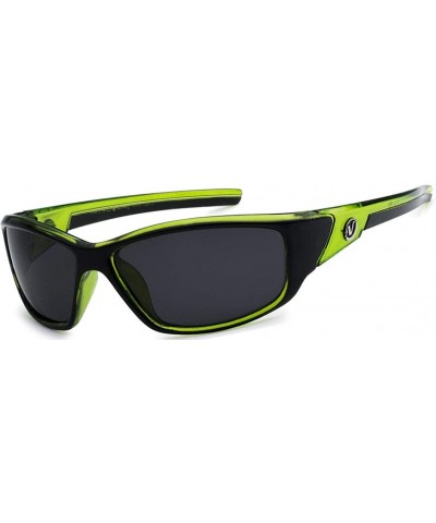 Nitrogen Polarized Mens Anti Glare Fishing Cycling Driving Sport Sunglasses - Transparent Green - C718X95H7ZC $16.14 Square