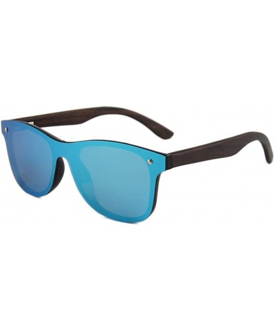 Personality One Piece Sunglasses Protection - Blue - CD18UT45TL5 $16.05 Cat Eye