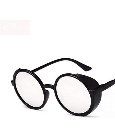 2019 Vintage Punk Sunglasses Women Brand Designer Oversized Outdoor Black Blue - Black Gold - CH18XAISXUQ $7.23 Aviator