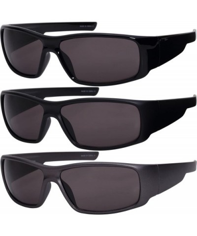 Men's Full Frame Sports Sunglasses with Solid Lens 570080-SD - Matte Grey - C512FTCPD1L $6.50 Sport