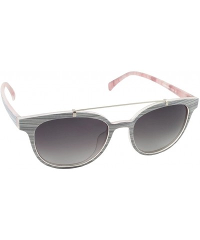 Women's Fluorite Polarized Round Sunglasses - White & Grey - 51 mm - CW17Y7CN42S $22.86 Round