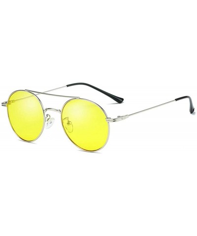 Sunglasses New Trend Fashion Metal Color Coating UV400 Travel Outdoor Summer 3 - 6 - C418YR3LCES $4.94 Aviator