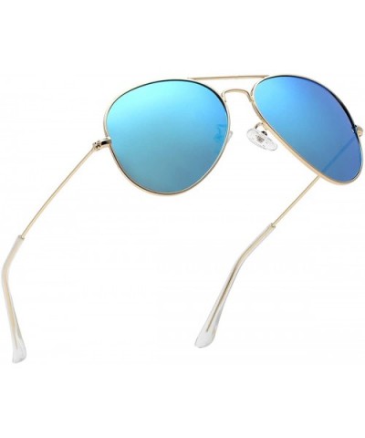 Premium Military Polarized Sunglasses Protection - 352-gold Blue - CE18ADLLL3L $9.06 Round
