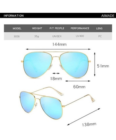 Premium Military Polarized Sunglasses Protection - 352-gold Blue - CE18ADLLL3L $9.06 Round