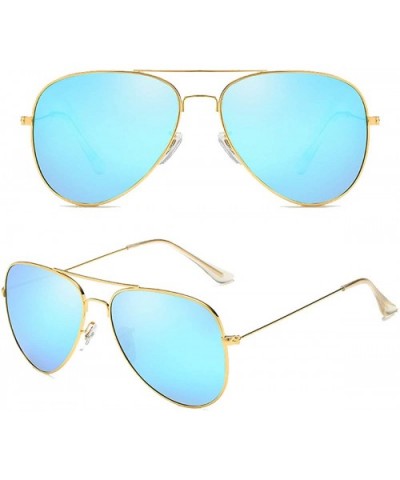 Premium Military Polarized Sunglasses Protection - 352-gold Blue - CE18ADLLL3L $9.06 Round