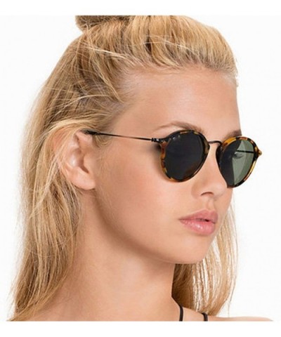 Classic Glass Lens Sunglasses Men Brand Designer 51MM Female Male Sunglasses - 199910 - CJ18W3NC0CM $26.93 Aviator