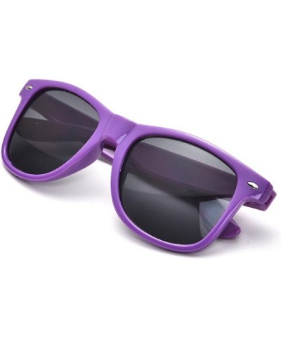 Bulk 12 Pack Neon Retro Sunglasses Unisex Adult Kids Party Favors Decor Glasses - Kids Orange+purple - CV18RH0TMWE $9.71 Goggle