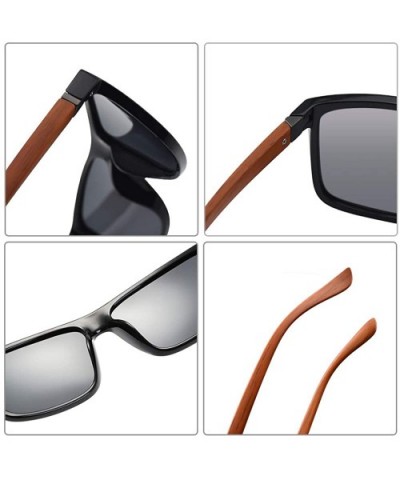Polarized Sunglasses for Men Driving Mens Sunglasses Rectangular Vintage Sun Glasses For Men/Women - CC18TY7C7D7 $9.27 Wayfarer