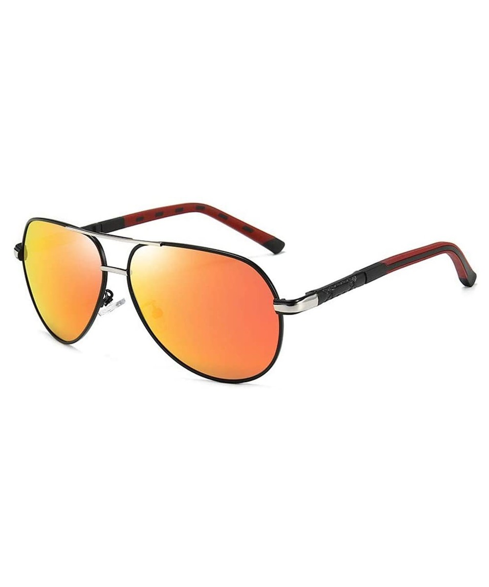 Men's Sunglasses- Anti-Glare- Polarized Sunglasses- Stylish Metal Full-Frame Aviator C5 - C5 - CE1955NZHYD $32.36 Aviator