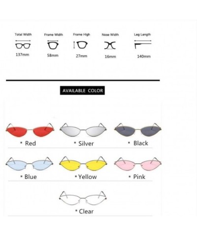 Women Cat Eye Sunglasses Cute Sexy Brand Designer Glasses Summer Retro Small Frame Black Red Cateye Sun Glasses - CV198GG32S7...