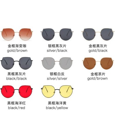 Men and women fashion retro cat eyes irregular polarized sunglasses prom mirror party travel - Red - CG18T3QAA07 $18.86 Cat Eye