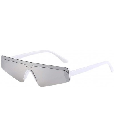Unisex Vintage Eye Sunglasses Retro Eyewear Fashion Radiation Protection Sunglasses (Gray) - Gray - C518R30NZ9G $8.42 Goggle