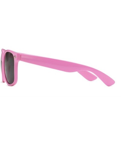 Sunglasses Classic 80's Vintage Style Design - Light Pink- Smoke Lenses (Retro Optix) - CF12HRQT66P $5.54 Cat Eye