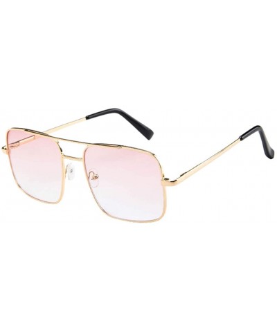 Classic Pilot Sunglasses for Women Men UV Polarized Pilot Military Style Sunglasses - Pink - CU1947WN0NT $5.99 Aviator