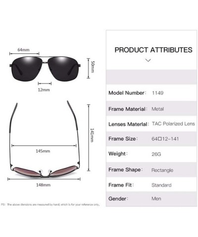 Men's metal sunglasses bicolor electroplated polarizing glasses - C - CK18QO3XG4O $26.65 Aviator