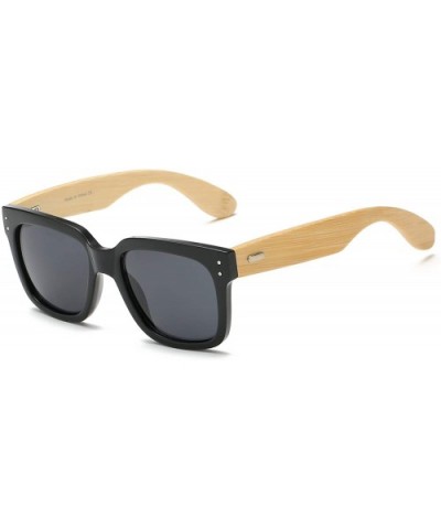 Women Square Fashion Sunglasses - Black - CF18WU80IHN $18.41 Goggle