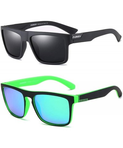 Retro Polarized Sunglasses for Men and Women Classic Vintage Square Sun Glasses UV400 Protection - C3196WQDAKX $14.01 Rectang...