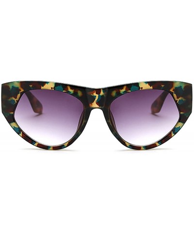 Retro cat eye sunglasses Oversized frame for Men Women UV Protection - Green Grasshopper - CE18DW9TTTL $8.62 Oversized