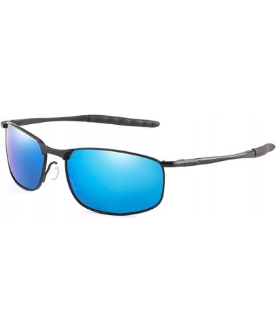Men Polarized Sunglasses Photochromism Sun Glasses Male Classic Square Driving Goggles UV400 - Black Blue - CT199L366QR $8.96...