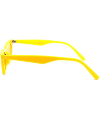 Rectangular Cateye Sunglasses Womens Retro Fashion Shades UV 400 - Yellow - CV18XZS6XIH $9.14 Rectangular