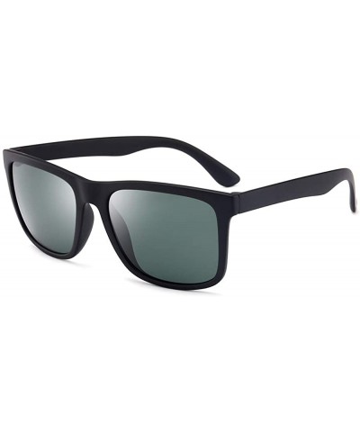 Polarized Sunglasses for Men Retro Unisex Rimmed Sunglasses UV Protection Fashion Square Mirrored Sunglasses - CB18WESAG78 $1...