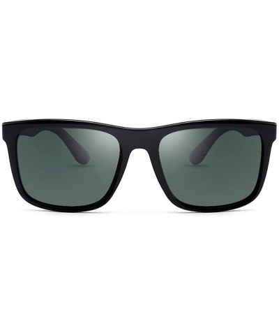 Polarized Sunglasses for Men Retro Unisex Rimmed Sunglasses UV Protection Fashion Square Mirrored Sunglasses - CB18WESAG78 $1...