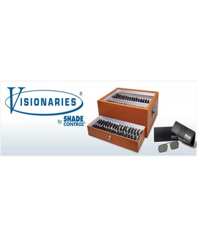 Visionaries Polarized Clip on Sunglasses - Square - Gun Frame - 58 x 49 Eye - CX12N11Z5IT $34.55 Square