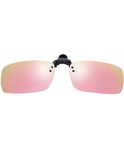 Polarized Clip-on Sunglasses for Women Men Prescription Anti-Glare Driving Glasses Outdoor Eyewear - Pink - C318UUQ7GTW $4.95...