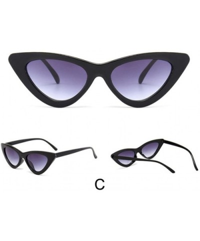 Fashion Sunglasses for Women Retro Cat Eye Shades Sun Glasses UV 400 Lens Protection Goggles (C) - C - C1190DY8LRL $5.68 Rect...
